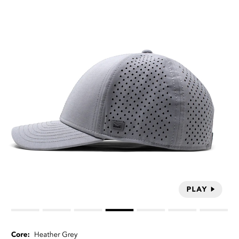NWT MELIN hydro a-game gray hat performance SnapBack hat